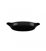 Churchill 380ml / 232x125mm Oval Gratin Cookware Black