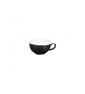 Churchill 227ml Cappuccino Cup Monochrome Onyx Black (12)