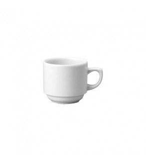 Tea Cup 196ml Stackable White Holloware Churchill (24)